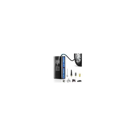 Kabelloser Autoreifenfüller, tragbarer Luftkompressor, 150 PSI, 12 V DC, 10.000 mAh, tragbarer Mini-Kompressor mit LED-Licht, Autokompressor für Fahrrad, Auto, Motorrad, Bälle. (1/5)