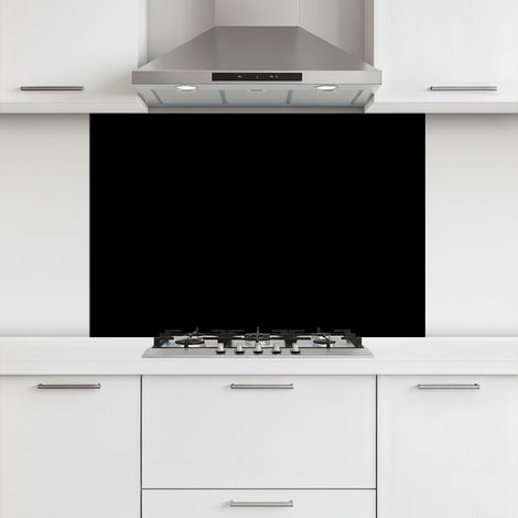 CRÉDENCE CUISINE Noir 120x80 cm