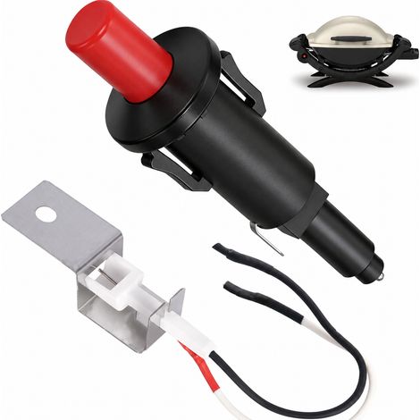 Kit allumeur piézoélectrique et électrode noir 80462 pour barbecue à gaz noir 8 × 5 × 4 cm 65 g – Livraison gratuite (1/5)