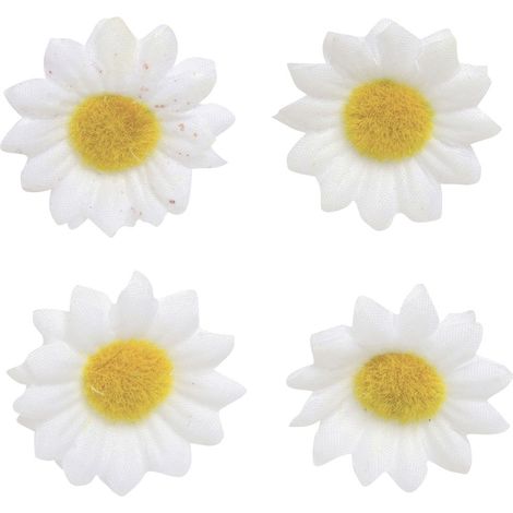 Glorex Streu Margerite weiß 18 Stück Deko-Accessoires