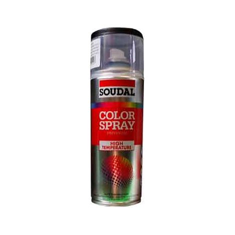 SMALTO SPRAY ALTE TEMPERATURE SOUDAL 400 ml - Grigio antracite - 6 pezzi- SOUDAL