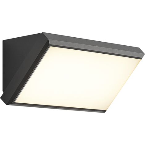 QAZQA Modern Outdoor Wall Lamp Dark Grey Incl. LED IP65 with (1/5)
