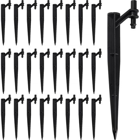 25 Pièces 12.5cm Piquets de Support D'irrigation Goutte à Goutte, Nozzles Irrigation Jardin D'insertion, Buses D'irrigation de Jardin Support D'insertion au Sol, pour Jardin, Plantes (1/5)