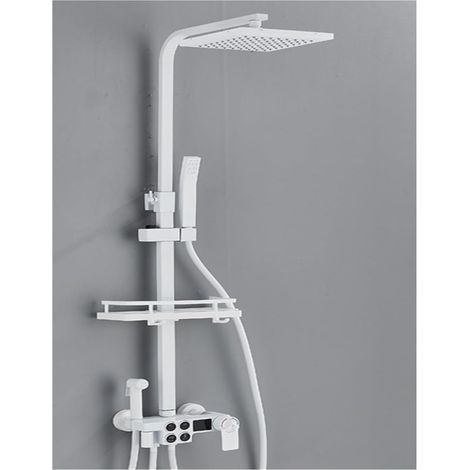 Ensemble de douche mitigeur thermostatique intelli Ensemble de douche pluie à affichage numérique LED, robinet de douche thermostatique eau chaude et froide de luxe, douches for salle de bain ( Color (1/5)