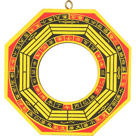 Miroir Bagua convexe/concave traditionnel chinois Feng Shui pour la maison et le commerce, porte-bonheur (2) (1/5)