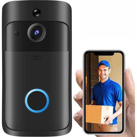 Video Doorbell Camera HD Wifi Doorbell Wireless Operation Motion Detector Audio and Speaker Night Vision for iOS and Android (1/5)