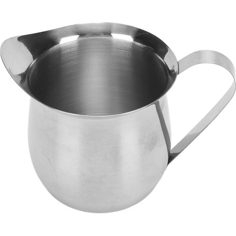 Milchaufschäumkännchen, ergonomisch, Edelstahl, Milchaufschäumkännchen, Kaffeekännchen, 237 ml (1/5)