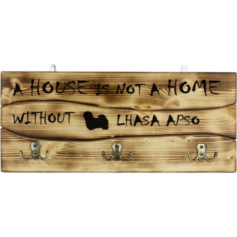 Lhasa Apso - gruccia con cane, espositore per medaglie, decorazione per la casa di Art-Dog (1/5)