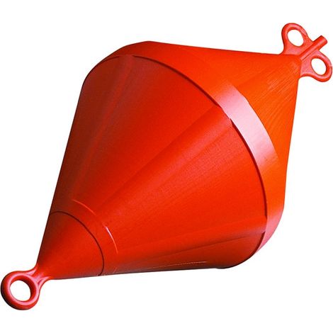 Bouée de corps-mort biconique - NUOVA RADE - orange - hauteur 64 cm