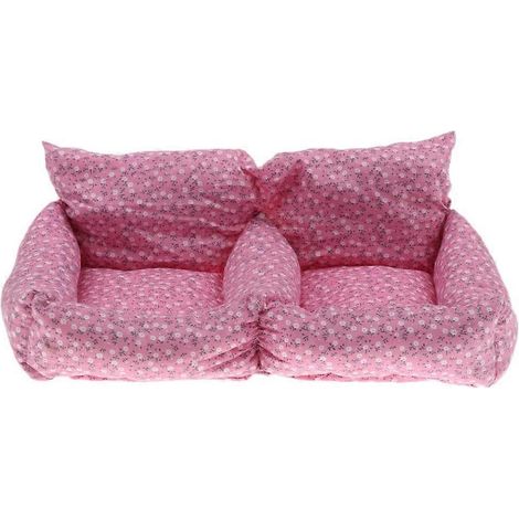 Tapis de niche pliable et lavable en tissu chaud pour petits chiens et chats (1/3)