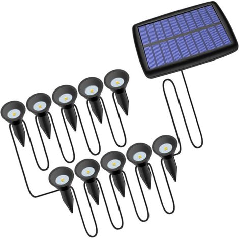 Lampe Bâton à Énergie Solaire Led Étanche Ip44 Lumière Chaude - Décor De (1/5)