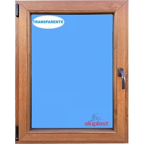 Eco-Blu – Fenêtre PVC oscillo-battant 600x900mm – Chêne doré – 1 vantail gauche – Verre 4-16-4 Argon Low-E