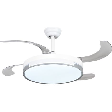 Deckenventilator mit Licht 36W LED DC Motor Fernbedienung weiß (1/5)