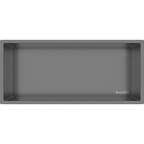 Boîte murale One - Gris anthracite - 45 x 20 x 10 cm - Étanche - Étagère en acier inoxydable (1/5)