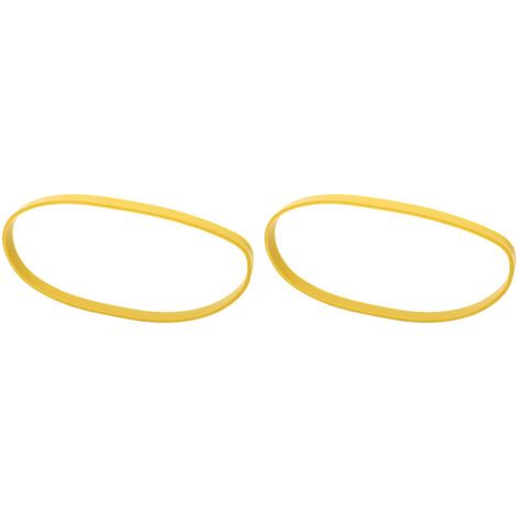 TONYSA Pneus de scie à ruban, 2 pièces, remplacement de pneu en caoutchouc antidérapant pour le travail du bois pour roue de scie à ruban de 8 pouces jaune