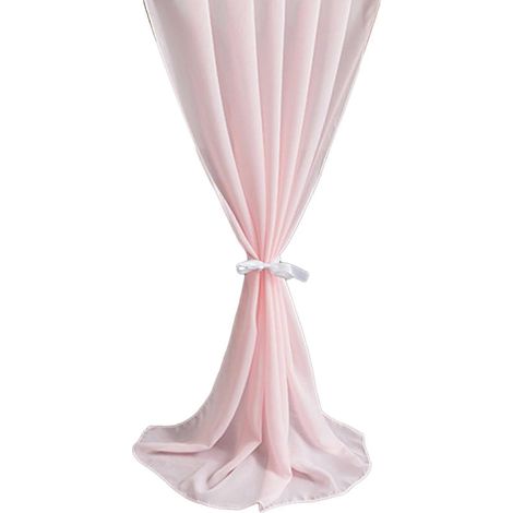 Chemin de table semi-transparent en mousseline, idéal pour les repas, les mariages, les fêtes, les banquets de Noël et la décoration de gâteaux (rose, 18 pouces). (1/5)
