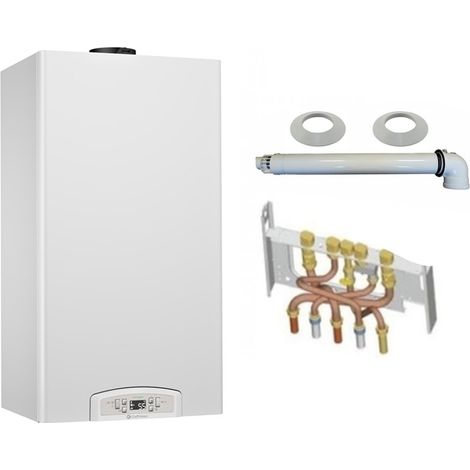 Chaudière Gaz Condensation CHAFFOTEAUX Inoa Green - 25 kW - Complète - Ventouse - Douilles - Dosseret (1/2)