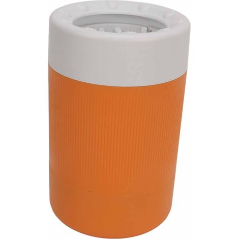Nettoyeur de pattes pour chiens semi-automatique à poils souples, gobelet portable amovible pour le lavage des pattes des chats, jaune (1/5)