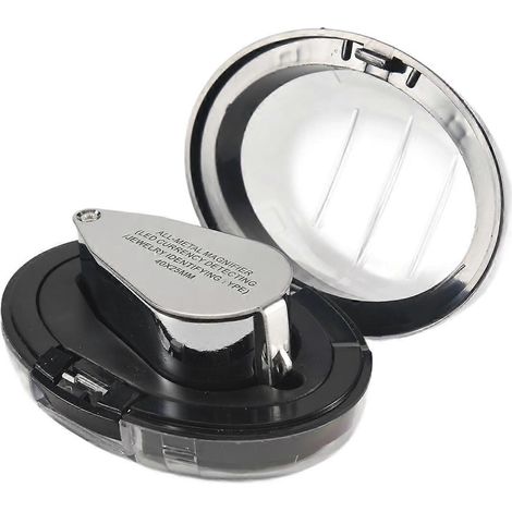 Loupe de poche LED 40x, loupe de bijoutier avec lentille à boucle et lumière UV (1/5)