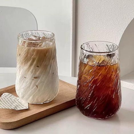 Set de 2 verres à Latte Macchiato 400ml verre borosilicaté double paroi transparent
