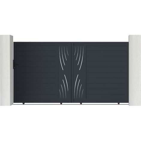 Puerta corredera de aluminio 3m VELETA 300 x 180 cm (1/4)