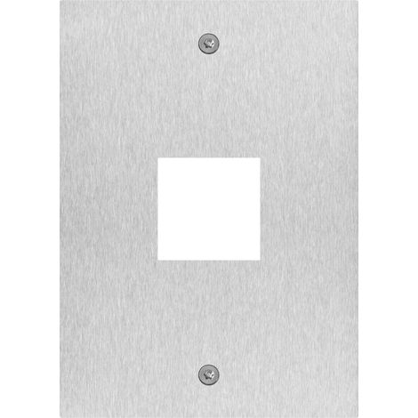 VIMAR - 41596 Placca Steely foro lettore 4x4 acciaio