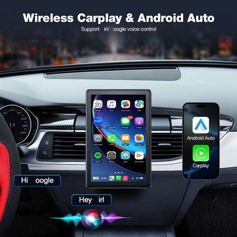 8-inch car central control navigation Bluetooth wireless CarPlay portable screen high-definition smart interconnected car navigation (1/4)