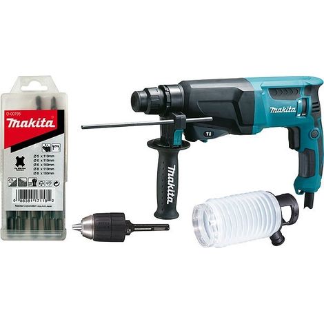 Makita – Perforateur burineur SDS-Plus 720W 23 mm – Force de frappe 2,3J pour béton armé – Vitesse 0-1200 tr/min – HR2300X9