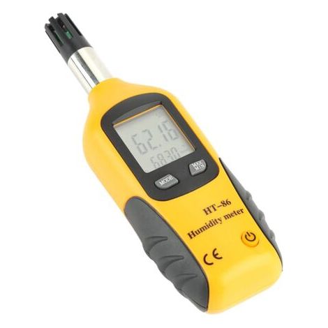 Testeur d'humidité numérique – Thermo hygromètre avec écran LCD rétroéclairé – Précision ±3% HR – Pour CVC, agriculture et ingénierie (1/5)
