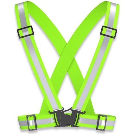 Gilet de sécurité réfléchissant réglable pour activités extérieures et sport (1/5)