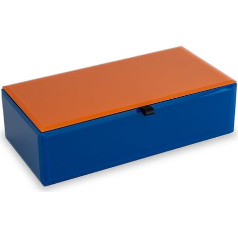 Cofanetto in Vetro 22 x 11 x 6.5 cm Multicolor WD LIFESTYLE