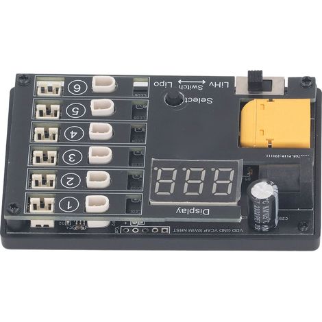 Chargeur 1S LiPo LiHv 6 ports 6 canaux pour outils électroportatifs avec protection contre les sous-tensions, prise UE 100-240 V (1/5)