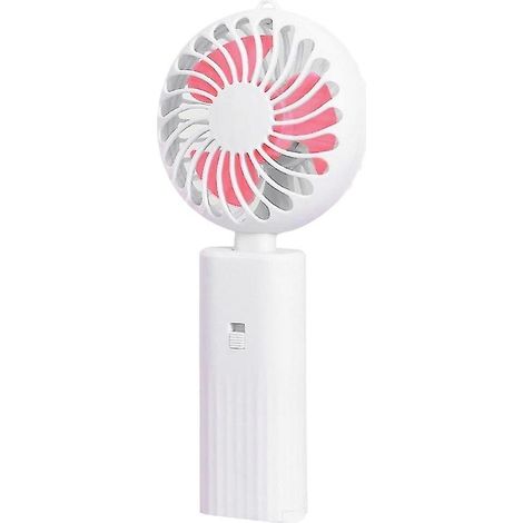 Ventilateur portable, mini ventilateur de bureau avec support pour téléphone, ventilateur de refroidissement (1/5)