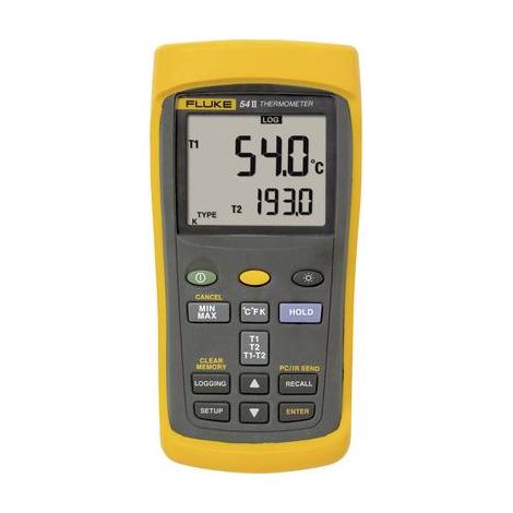 Fluke 54IIB 50HZ Appareil de mesure de température -250 - +1767 °C sonde E, J, K, N, R, S, T Q56121 (1/3)