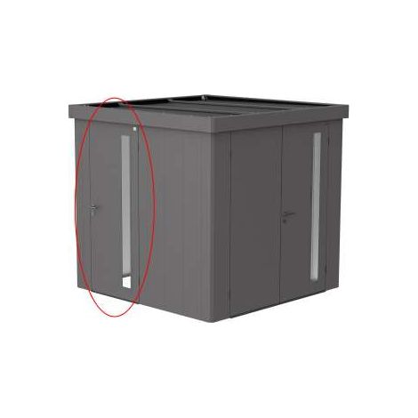 Porta supplementare Casetta per attrezzi Neo, grigio quarzo metallizzato