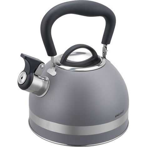 Hervidor de agua de 1,8 L con silbato Kinghoff KH-1851 gris (1/5)