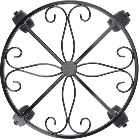 Porte-plantes avec roues support pour plantes avec roulettes, pot de fleurs de jardin pour utilisations graves, chariot pour plantes en pot avec fermeture A (1/5)