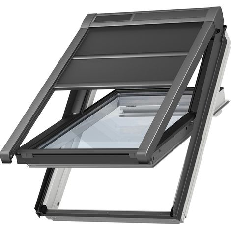 Volet roulant souple extérieur à énergie solaire VELUX original pour fenêtres de toit VELUX U04, UK04 Noir