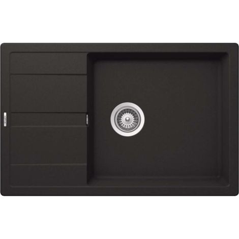 Schock Einbauspüle Cristalite Manhattan D-100LS A Onyx GON Exzenterbedienung (1/2)
