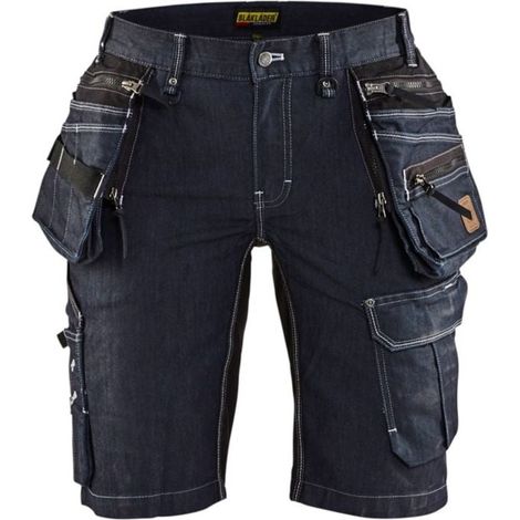 Short X1900 artisan denim stretch 2D femme 7992 Marine/Noir Blaklader - 799211418999C 42 (1/4)