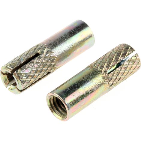 Cheville à frapper RS PRO, en Acier M6, 8mm x 25mm ( Prix pour Sachet de 100 )