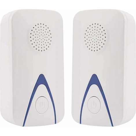 RGE Répulsif antiparasitaire à ultrasons, lutte antiparasitaire électronique pour souris d'intérieur Insectes cafard araignée souris rats moustiques, 2 pièces (1/5)