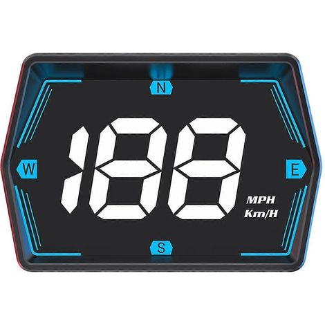 Affichage tête haute (HUD) pour voiture, avec mesure de vitesse par satellite et GPS intégré au véhicule (1/5)