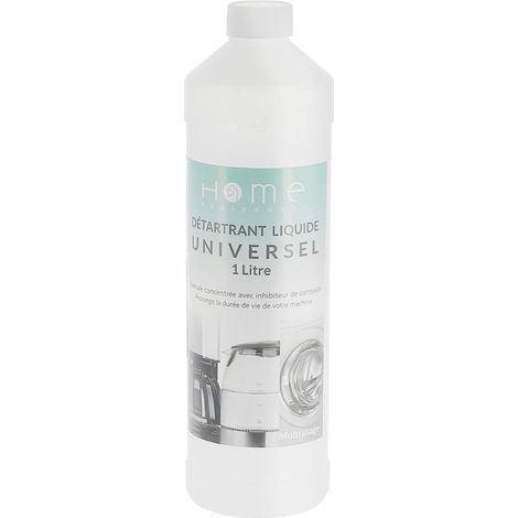 Home Equipement – Détartrant universel 1L 95147 – Élimine le calcaire pour bouilloires, cafetières, lave-linge et lave-vaisselle – Efficace en eau dure (1/2)