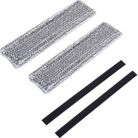 lot. Couleur : Gris. Matière : Plastique. Chiffon de nettoyage pour vitres. Compatible avec les nettoyeurs de vitres Kärcher WV.