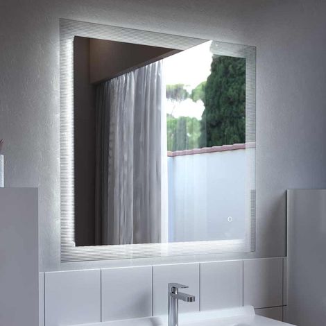 Miroir lumineux antibuée CADREA 70x80 cm (1/5)