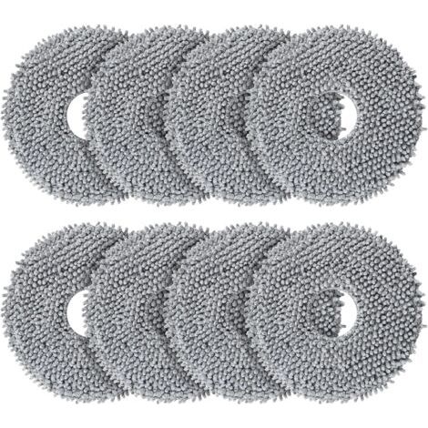 BUNTHAUS PA Lot de 8 lingettes de rechange pour robots Roborock Saros 10R / Q Revo / Qrevo MaxV / Qrevo Master / Qrevo Slim/Qrevo Pro/Qrevo S/Qrevo Curve (1/4)