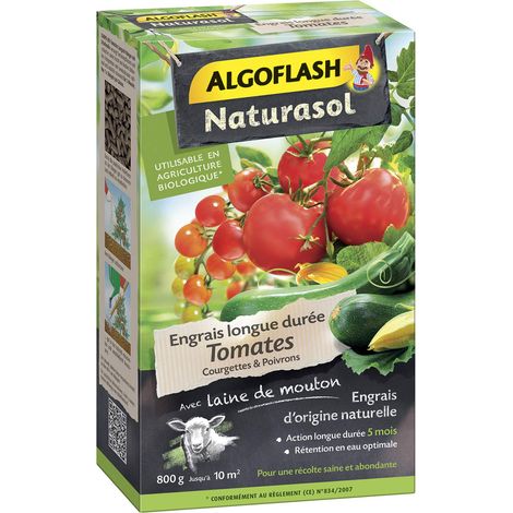 Engrais Tomates, courgettes, poivrons, 800 g (1/4)