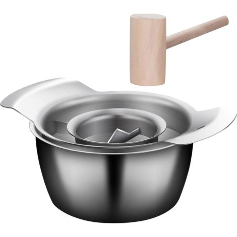 Pelador de granadas - Pelador manual, herramienta de acero inoxidable para extraer granadas con recipiente  Herramienta para pelar granadas (1/5)