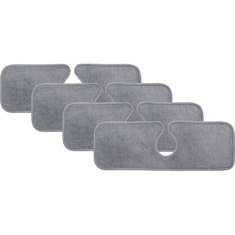 Set di 4 protezioni per lavello, microfibra, 15 x 5,5 pollici, super assorbenti, grigio (1/5)